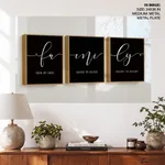 Set of 3 Family Quote