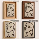 Vintage abstract matisse line figure