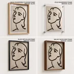 Vintage abstract matisse line figure