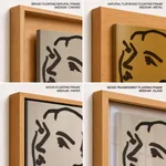 Vintage abstract matisse line figure
