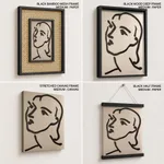 Vintage abstract matisse line figure