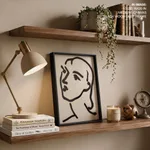 Vintage abstract matisse line figure