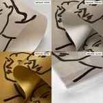 Vintage abstract matisse line figure