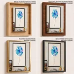 Blue watercolor flower
