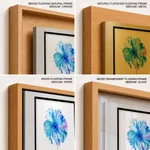 Blue watercolor flower