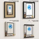 Blue watercolor flower