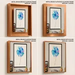 Blue watercolor flower