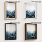 Blue circle ocean waves