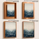 Blue circle ocean waves