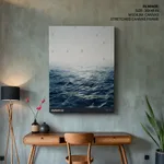 Blue circle ocean waves