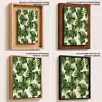 Colorful background monstera leaf