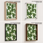 Colorful background monstera leaf