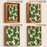Colorful background monstera leaf