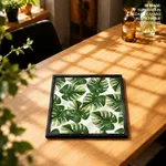 Colorful background monstera leaf