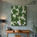 Colorful background monstera leaf