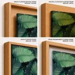 Dark green palm leaf