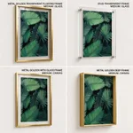 Dark green palm leaf
