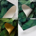 Dark green palm leaf