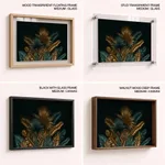 Dark green leaves