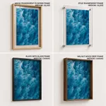 Light blue sea water
