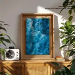 Light blue sea water