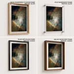 Colorful nebula space