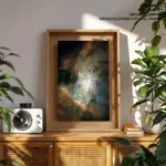 Colorful nebula space