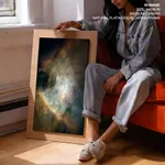 Colorful nebula space