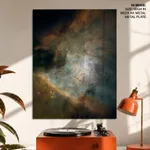 Colorful nebula space