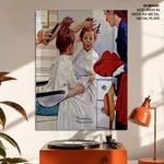 First trip to the beauty by Norman Rockwell (1972)