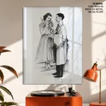 Prom couple by Norman Rockwell (1955)