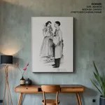Prom couple by Norman Rockwell (1955)