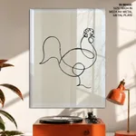 The rooster by Pablo Picasso (1918)