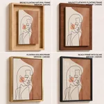 Abstract line drawing minimalist face