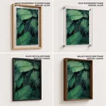 Watercolour green leaf botanical