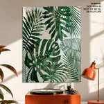 Watercolour green cactus
