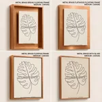 Black line drawing flower leaf