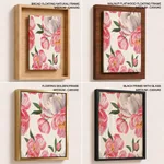 Watercolour light pink flowers