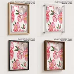 Watercolour light pink flowers