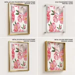 Watercolour light pink flowers