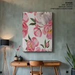 Watercolour light pink flowers