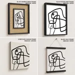 Abstract line drawing figure