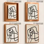 Abstract line drawing figure