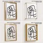 Abstract line drawing figure