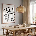Abstract line drawing figure