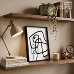 Abstract line drawing figure