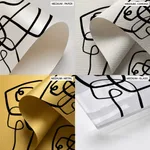 Abstract line drawing figure