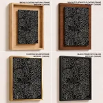 Dark scribble abstract