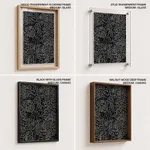 Dark scribble abstract