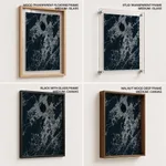 Dark blue botanical